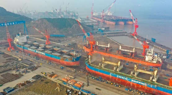 舟山中远海运重工相继完成“恒茂”“锦华峰”两艘散货船修理改装工程