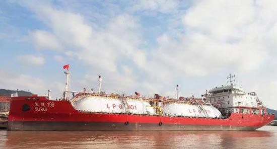 五洲船业6300立方LPG船“苏瑞199”顺利取得CCS船级社证书!