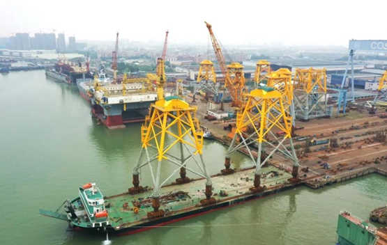 广东中远海运重工：F003项目风电导管架全部交付