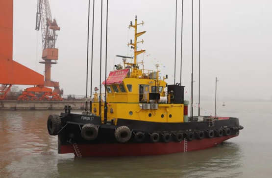 舜天造船建造23米拖轮顺利下水
