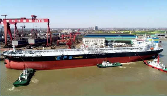 新时代造船一艘110000吨油船顺利返航