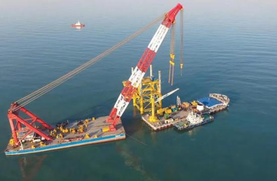 天津港航承建山东省首个海上风电项目喜迎开门红