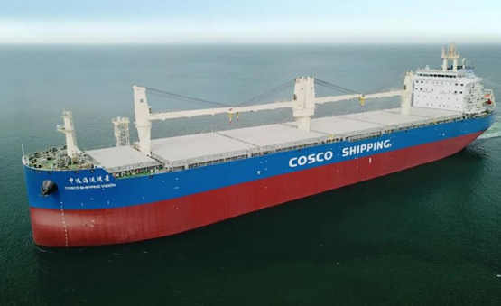 大连中远海运重工交付第12艘62000吨多用途纸浆船