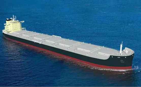 黄埔文冲公司为浙江新一海建造的85000DWT散货船