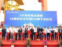 華滋能源順利舉行35米系列風(fēng)電運維船名交付暨吉水儀式