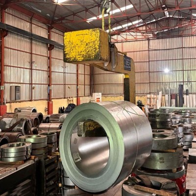 钢卷吊具 起重自动闭合卧式钢卷夹钳 立式钢板平衡夹钳图1