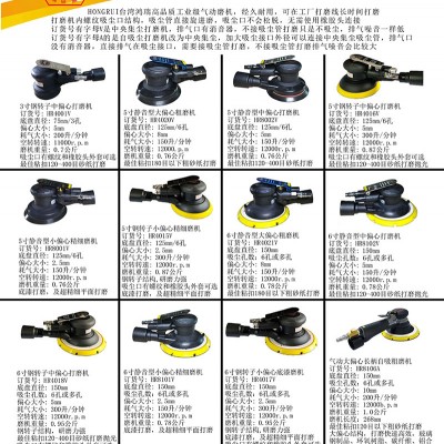 中央集尘磨机，磨机有吸尘腔和吸尘接口，打磨盘有吸尘孔，粘贴有孔打磨砂纸，连接中央集尘打磨设备的集尘机的吸尘软管，在打磨时打磨出来的粉尘经砂纸和打磨盘吸尘孔，通过磨机吸尘接口连接到集尘机的吸尘软管，然后全部收集到集尘设备的吸尘桶内，没有粉尘飞散，保护工作环境清洁和人员身体健康。